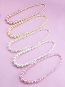 女孩珍珠串珠項鍊