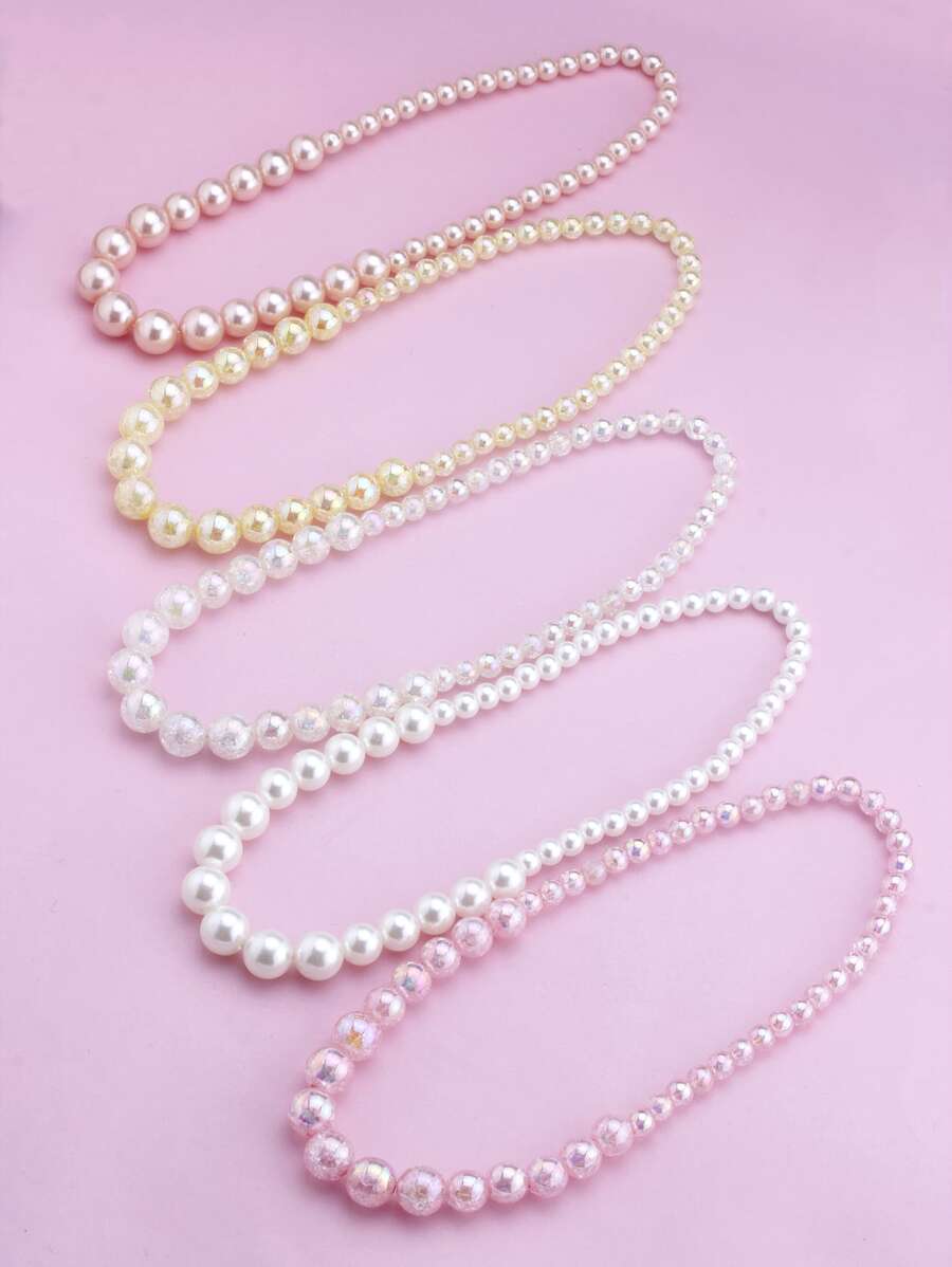 女孩珍珠串珠項鍊