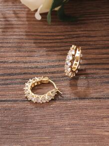 Kreolen mit Kubischem Zirkonia Dekor