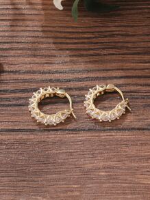 Kreolen mit Kubischem Zirkonia Dekor