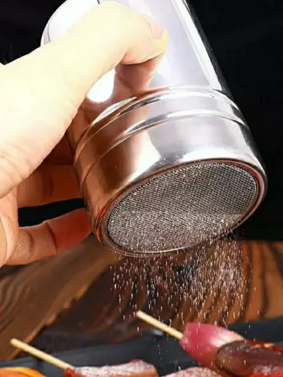 1pc Stainless Steel Coffee Powder Can School Supplies Back To School