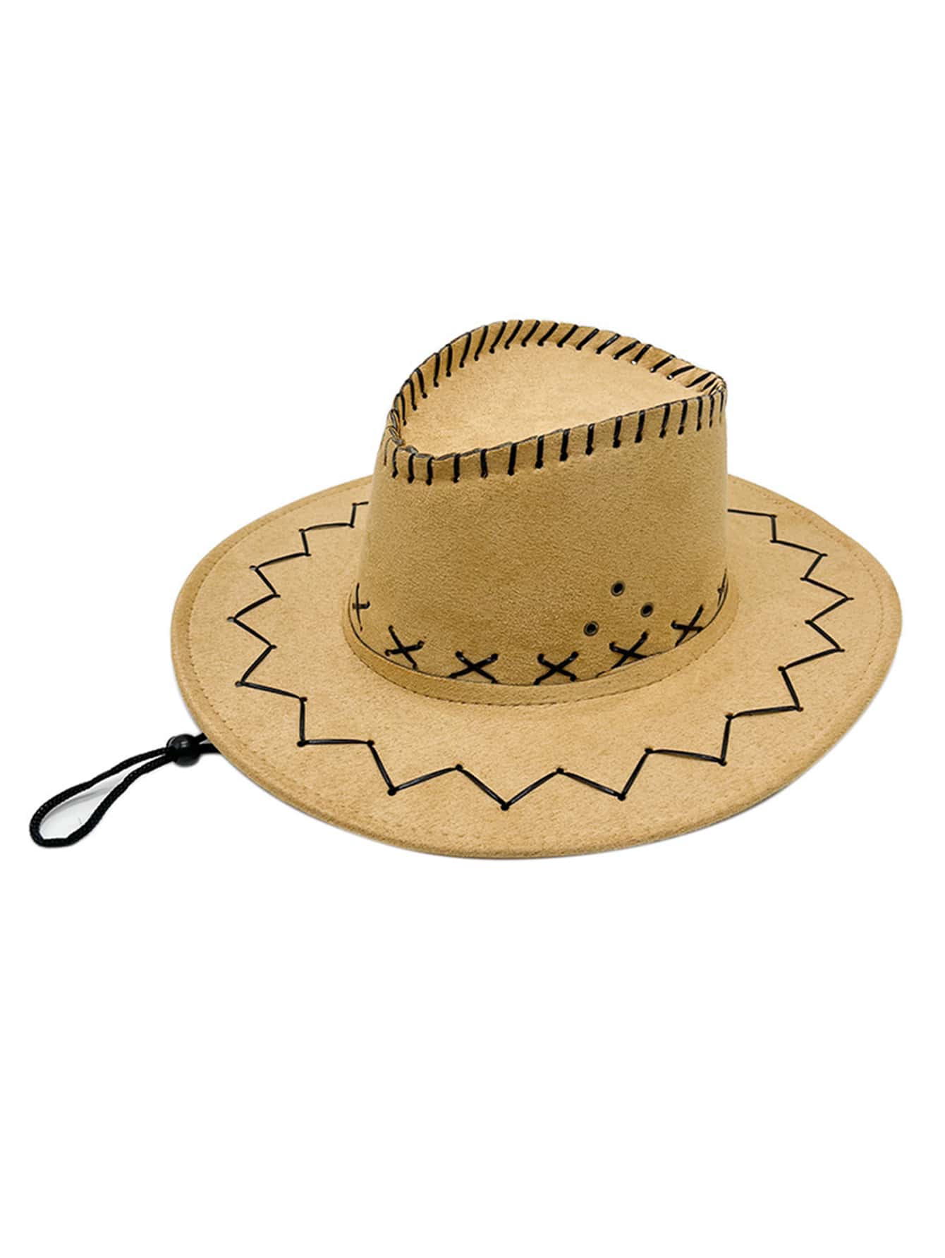 Nuovo cappello da cowboy con nappe di cristallo Nero Bianco