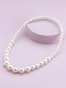 女孩珍珠串珠項鍊