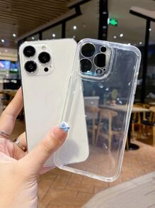 Ốp điện thoại bằng giấy laser trong suốt chủ đề không gian, tương thích với iPhone 15, , , , vỏ bảo vệ, phiên bản quốc tế, không phải phiên bản nội địa. - Trong sáng - Xem 4