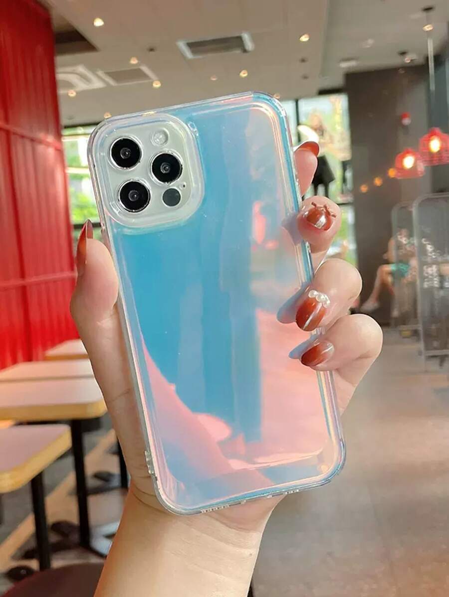 Ốp điện thoại bằng giấy laser trong suốt chủ đề không gian, tương thích với iPhone 15, , , , vỏ bảo vệ, phiên bản quốc tế, không phải phiên bản nội địa. - Trong sáng - Xem 1