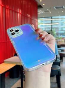 Ốp điện thoại bằng giấy laser trong suốt chủ đề không gian, tương thích với iPhone 15, , , , vỏ bảo vệ, phiên bản quốc tế, không phải phiên bản nội địa. - Trong sáng - Xem 2