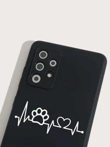 苹果卡通图案手机壳 - 黑與白 - 查看 4