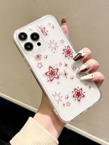 星星印花透明手機殼 - 無色 - 查看 4