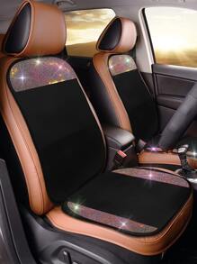 1 miếng kim cương giả trang trí đệm ghế ô tô & 1 miếng đệm lưng - Nhiều màu - Xem 2