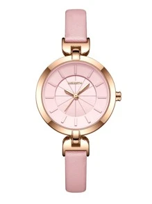 Delicate And Cute Quartz Watch For Women, Rebirth Brand - Pink - View 1