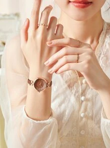 REBIRTH Round Pointer Quartz Watch