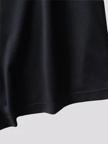 ROMWE MEN Grunge Punk Men Slogan Skull Graphic Tee, School - Black - View 5