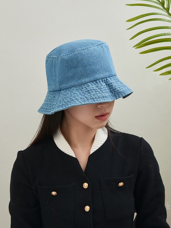 Solid Bucket Hat SHEIN UK