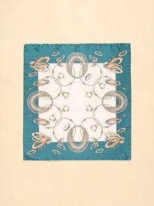 錬條圖案方巾 - 彩色 - 查看 2