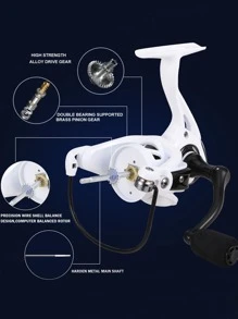 SOUGAYILANG 3000 Series Spinning Fishing Reel - White - View 3