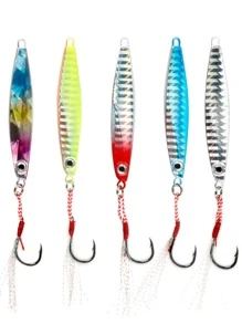 SOUGAYILANG 5入組金屬仿真魚餌 - 彩色 - 查看 2