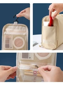 1 Túi Đựng Đồ Màu Be, Túi Đựng Đồ Du Lịch Chống Nước Polyester Cho Du Lịch - Màu be - Xem 5