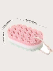 1pc Bath Sponge, Bath Exfoliating Brush, For Bathroom Home Bathroom Decor - Multicolor - View 2