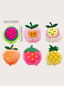 1 quả bóng tắm tạo bọt thiết kế hình trái cây ngẫu nhiên, bóng lưới tắm sáng tạo hoạt hình, xơ mướp tạo bọt cho phòng tắm trang trí phòng tắm mùa hè - Nhiều màu - Xem 2
