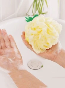 1 quả bóng tắm tạo bọt thiết kế hình trái cây ngẫu nhiên, bóng lưới tắm sáng tạo hoạt hình, xơ mướp tạo bọt cho phòng tắm trang trí phòng tắm mùa hè - Nhiều màu - Xem 5