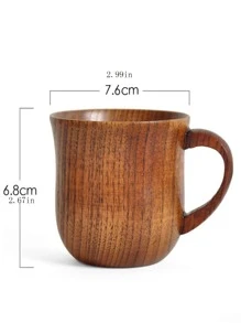 2入組木紋馬克 - 咖啡棕 - 查看 2