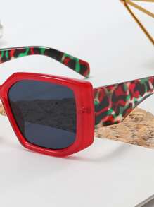 方框太陽鏡 - 黑色 - 查看 3