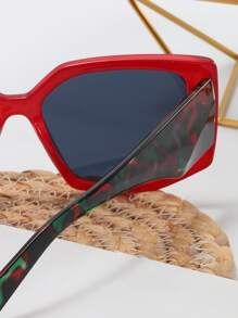 方框太陽鏡 - 黑色 - 查看 6