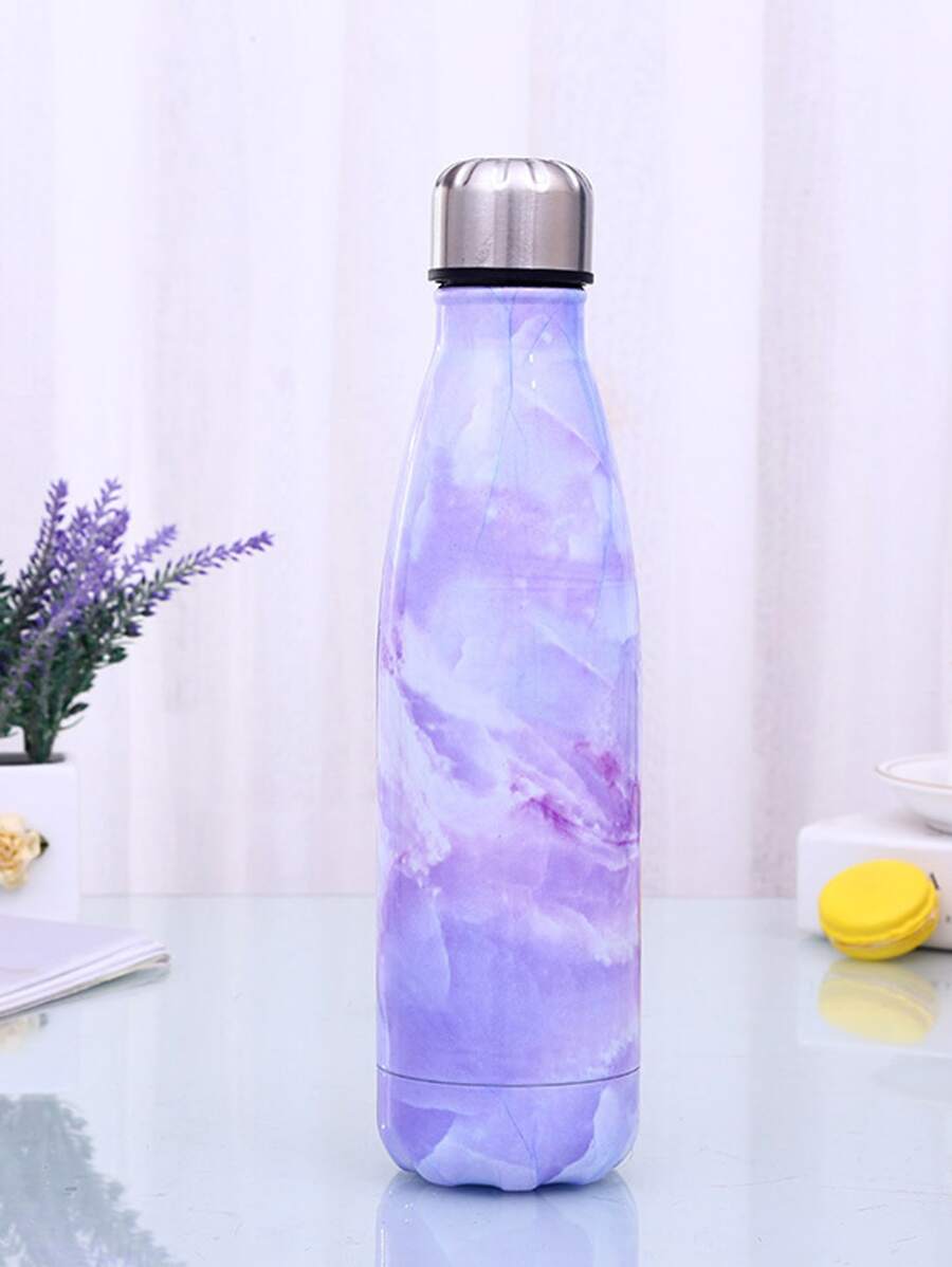 Marble Pattern Vacuum Cup Back To School - Purple - View 1