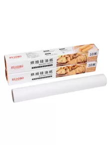 1 rollo de 10M Papel para hornear, hojas de papel pergamino rectangulares para hornear para panadería, barbacoa, fiesta, freidora de aire, cocina, revestimientos de freidora de aire, papel para freidora de aire
