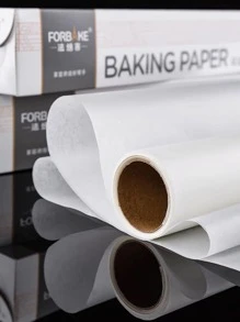 1 rollo de 10M Papel para hornear, hojas de papel pergamino rectangulares para hornear para panadería, barbacoa, fiesta, freidora de aire, cocina, revestimientos de freidora de aire, papel para freidora de aire