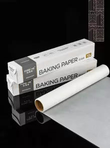 1 rollo de 10M Papel para hornear, hojas de papel pergamino rectangulares para hornear para panadería, barbacoa, fiesta, freidora de aire, cocina, revestimientos de freidora de aire, papel para freidora de aire