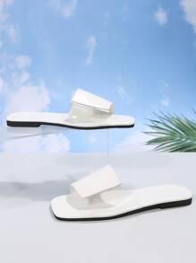 Dép bệt Nữ - trắng - Xem 3