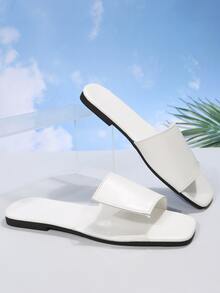 Dép bệt Nữ - trắng - Xem 4