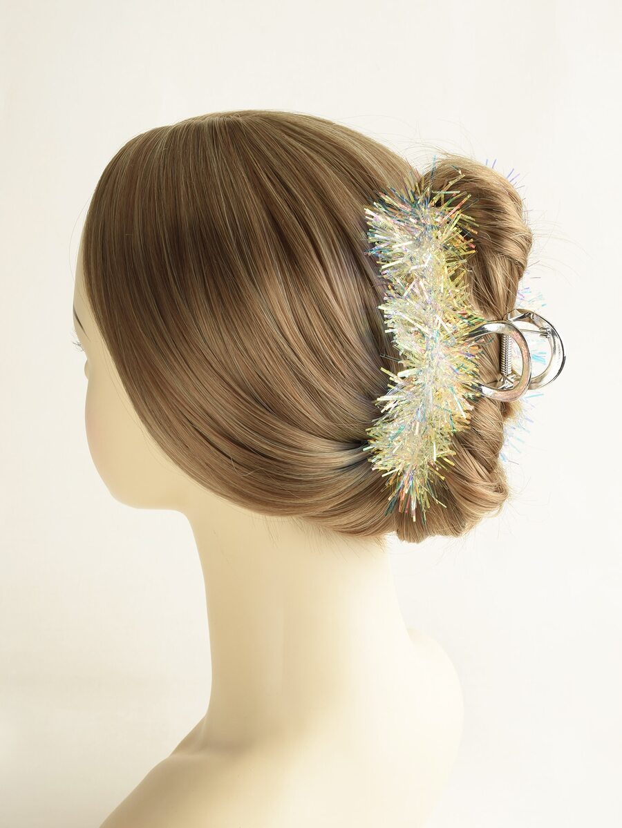 Tinsel Decor Hair Claw - Multicolor - View 1