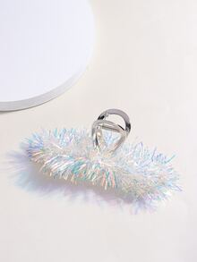 Tinsel Decor Hair Claw - Multicolor - View 3