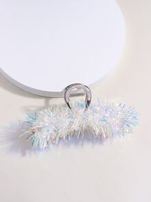Tinsel Decor Hair Claw - Multicolor - View 4