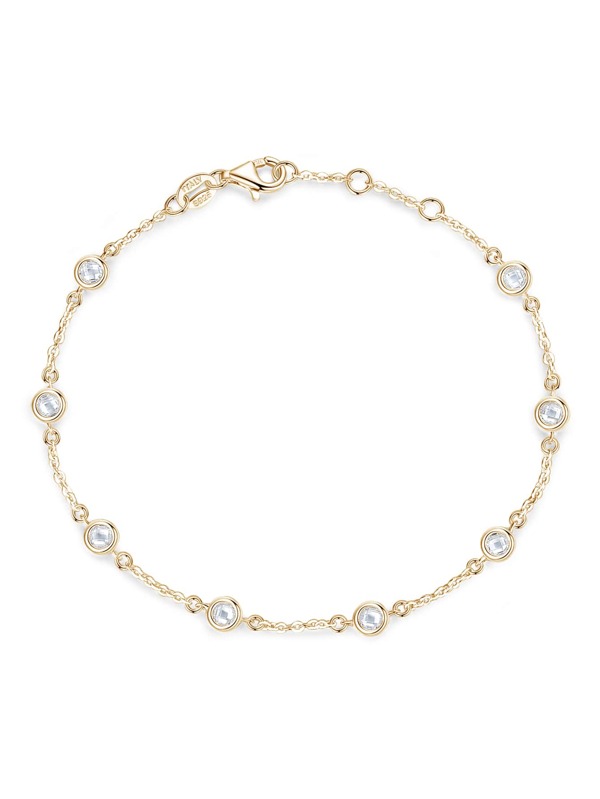 Kaletine سوار مكعب زركونيا زخرفة فضة