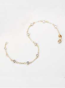 Kaletine سوار مكعب زركونيا زخرفة فضة