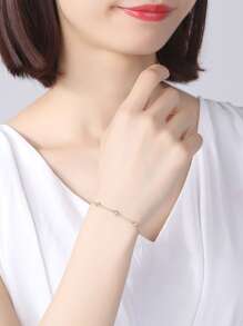 Kaletine سوار مكعب زركونيا زخرفة فضة