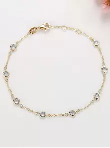 Kaletine سوار مكعب زركونيا زخرفة فضة