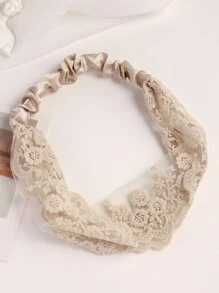 Diadema bordada con flores, diadema turbante estilo bohemio, diadema deportiva, accesorios para el cabello de otoño e invierno para mujer, pañuelo elegante, pañuelo mujer, pañuelo suave para vacaciones - Caqui - Ver 5