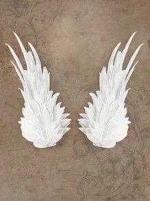 ROMWE Fairycore Kẹp tóc Boho - trắng - Xem 2