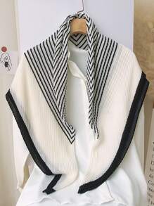 Striped Print Bandana - Multicolor - View 1