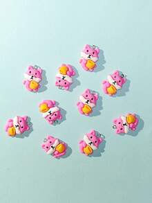 10pcs/set Cartoon Fox DIY Pendant - Multicolor - View 1