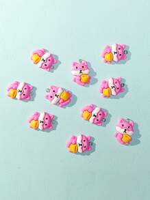 10pcs/set Cartoon Fox DIY Pendant - Multicolor - View 2