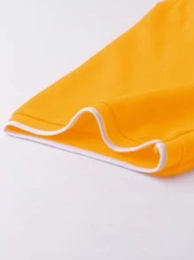 Manfinity Homme Men Contrast Trim Polo Shirt - Yellow - View 3