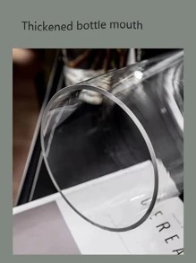 1入組裝玻璃花瓶簡約透明花瓶適合家居裝飾 - 無色 - 查看 3