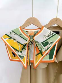 馬印花假領子 - 彩色 - 查看 1