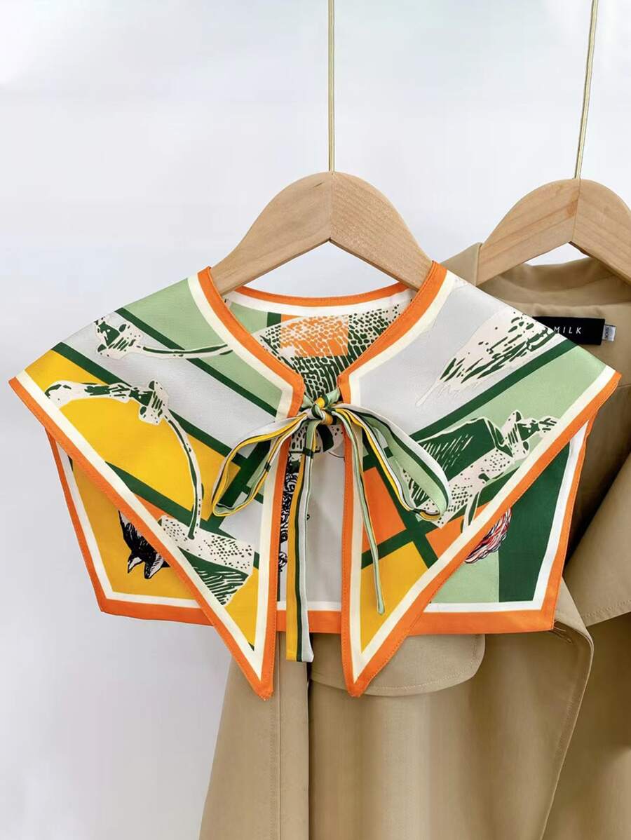 馬印花假領子 - 彩色 - 查看 1