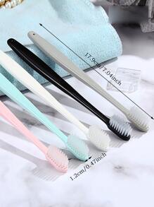 10pcs Soft Toothbrush, With Head Protective Case, Mixed Color Family Size Household Toothbrush For Sensitive Tooth & Gums - Multicolor - View 4